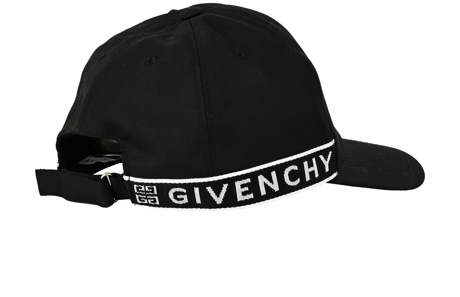 Givenchy Logo Trim Baseball Cap, &pound;80, Accessories, Black, Polyester (Polymer), Back view